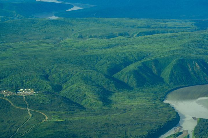 Coldfoot and the Dalton Highway beside the Koyukuk River