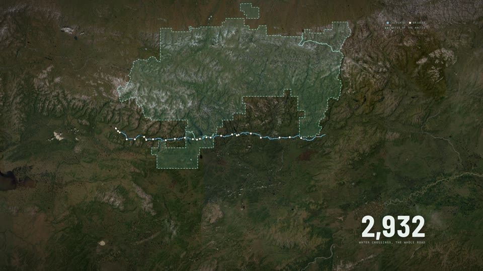 2,932 water crossings, a 24-second clip
