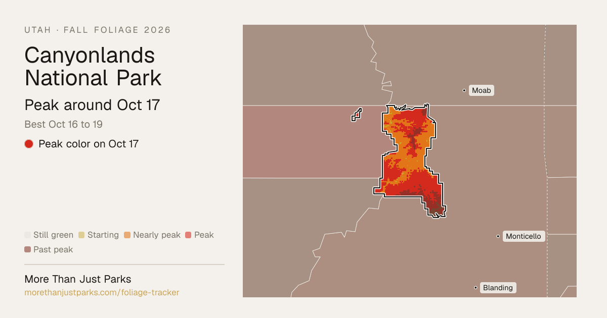 Canyonlands Fall Foliage 2026: Peak Week, What's Turning Now | More ...