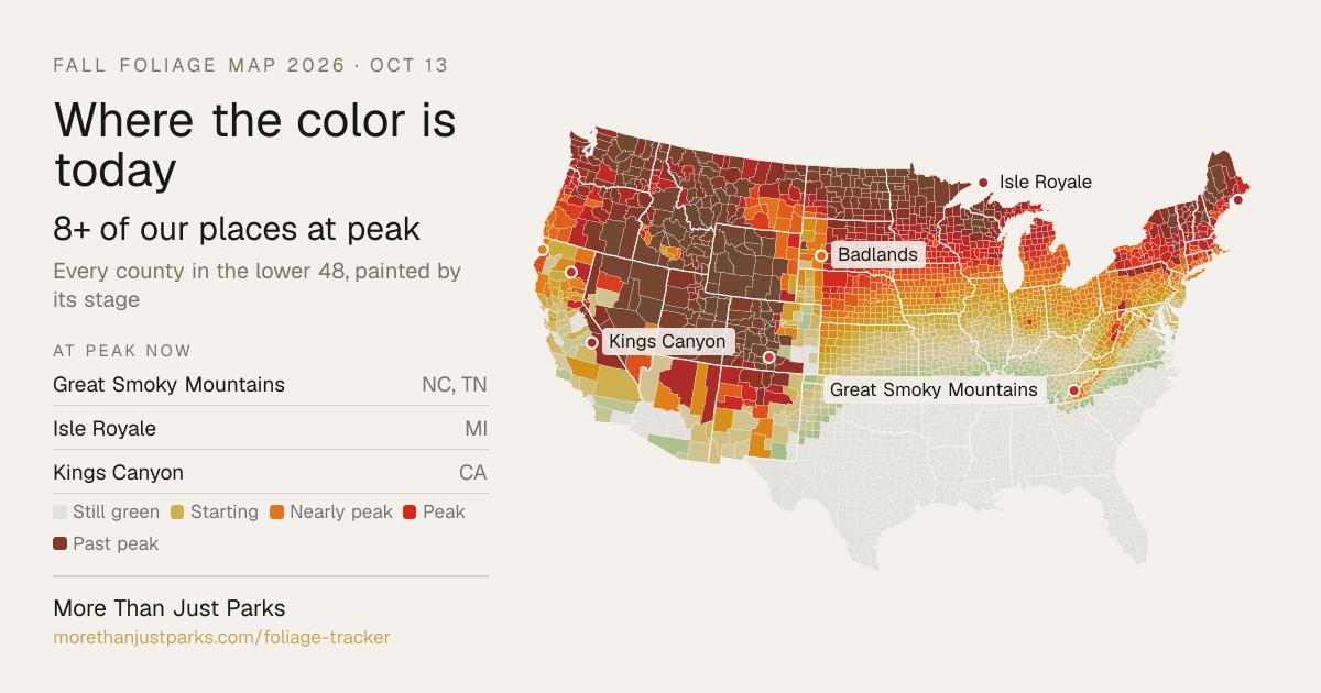 Fall Foliage Map 2026: Peak Color Forecast for Every State and Park ...