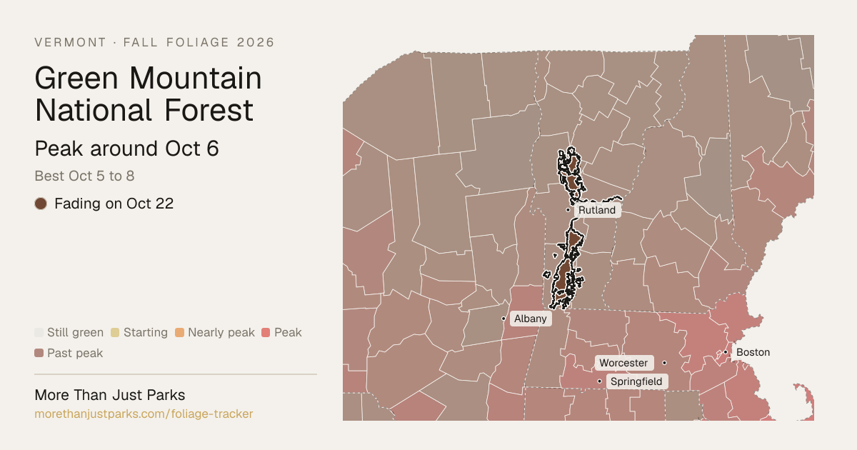 Green Mountain National Forest Fall Foliage 2026: Peak Week | More Than