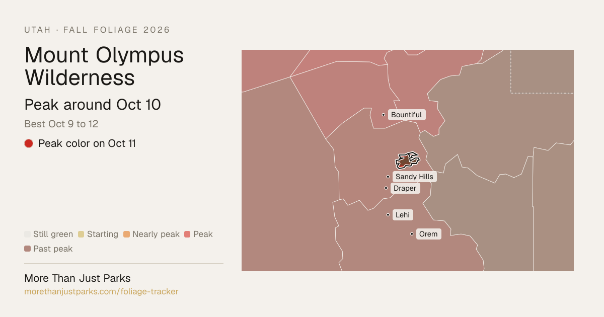 Mount Olympus Wilderness Fall Foliage 2026: Peak Week | More Than Just ...
