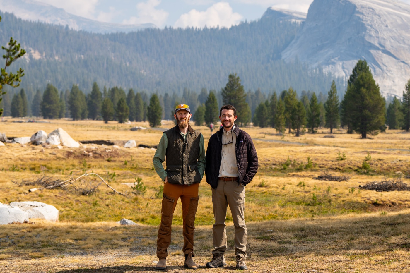 Will and Jim Pattiz in Tuolumne Meadows, Yosemite National Park