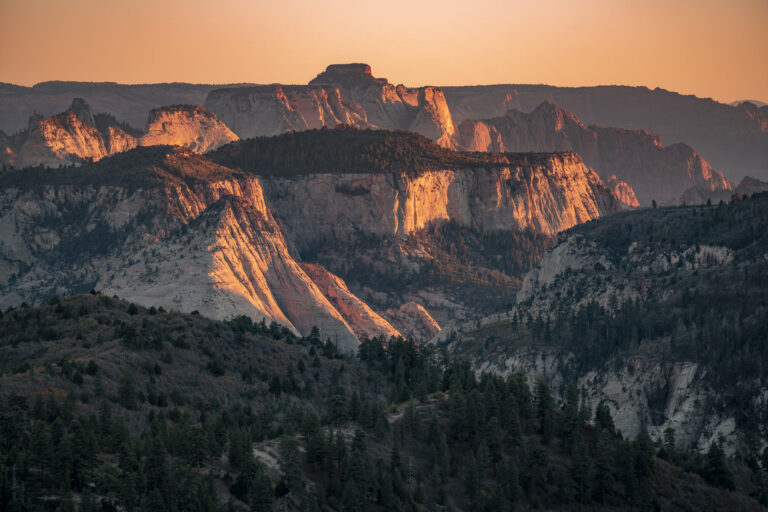 lava point sunset zion national park