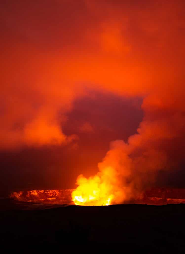 kilauea crater hawaii volcanoes national park