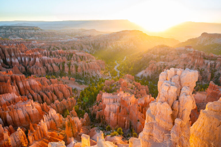 sunrise inspiration point, bryce canyon national park