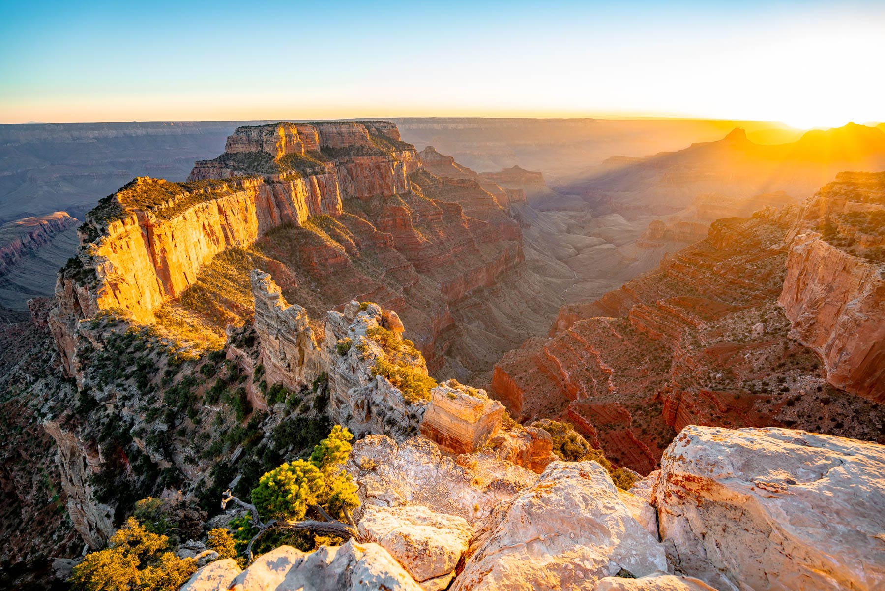 sunset cape royal grand canyon national park, national parks near arizona