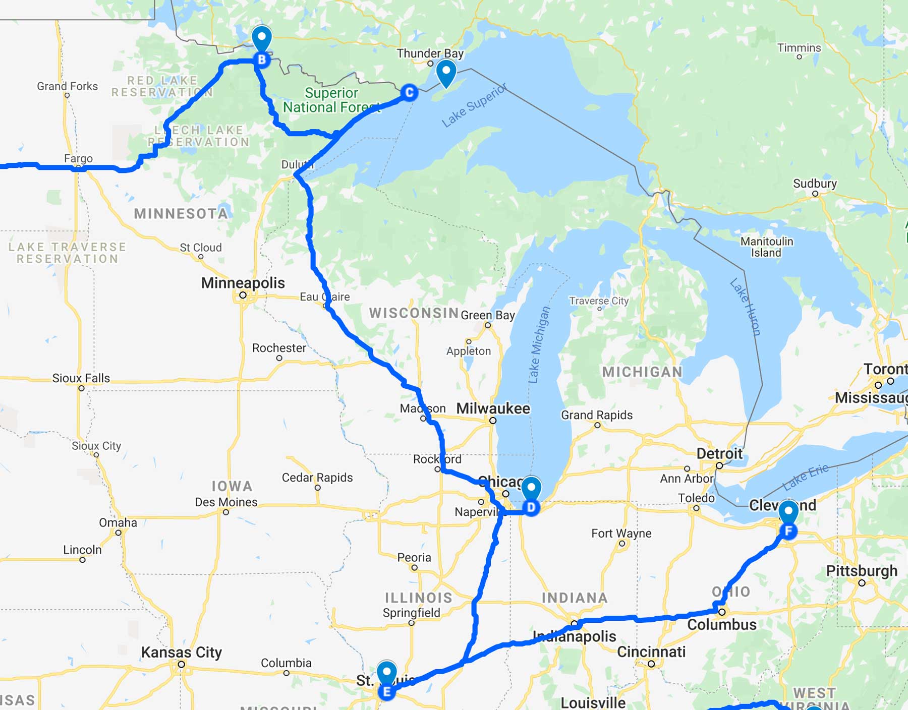 Great Lakes National Park Road Trip