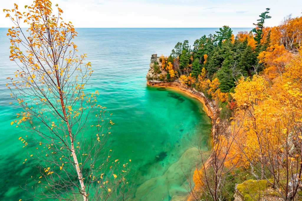 Pictured Rocks in autumn.