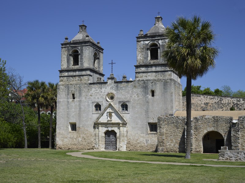 Spanish missions were built throughout the New World.