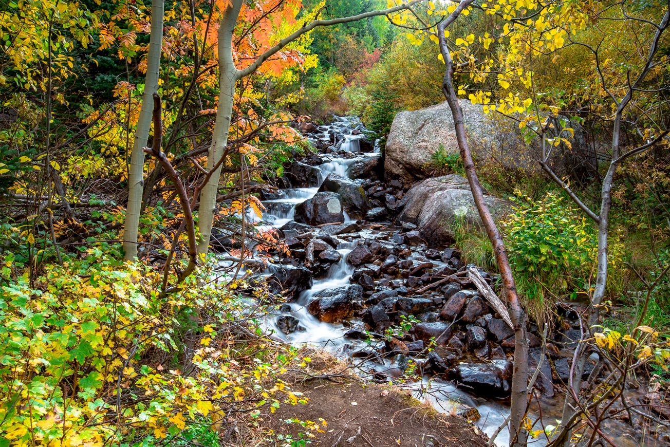 boulder brook trail rocky mountain national park colorado fall