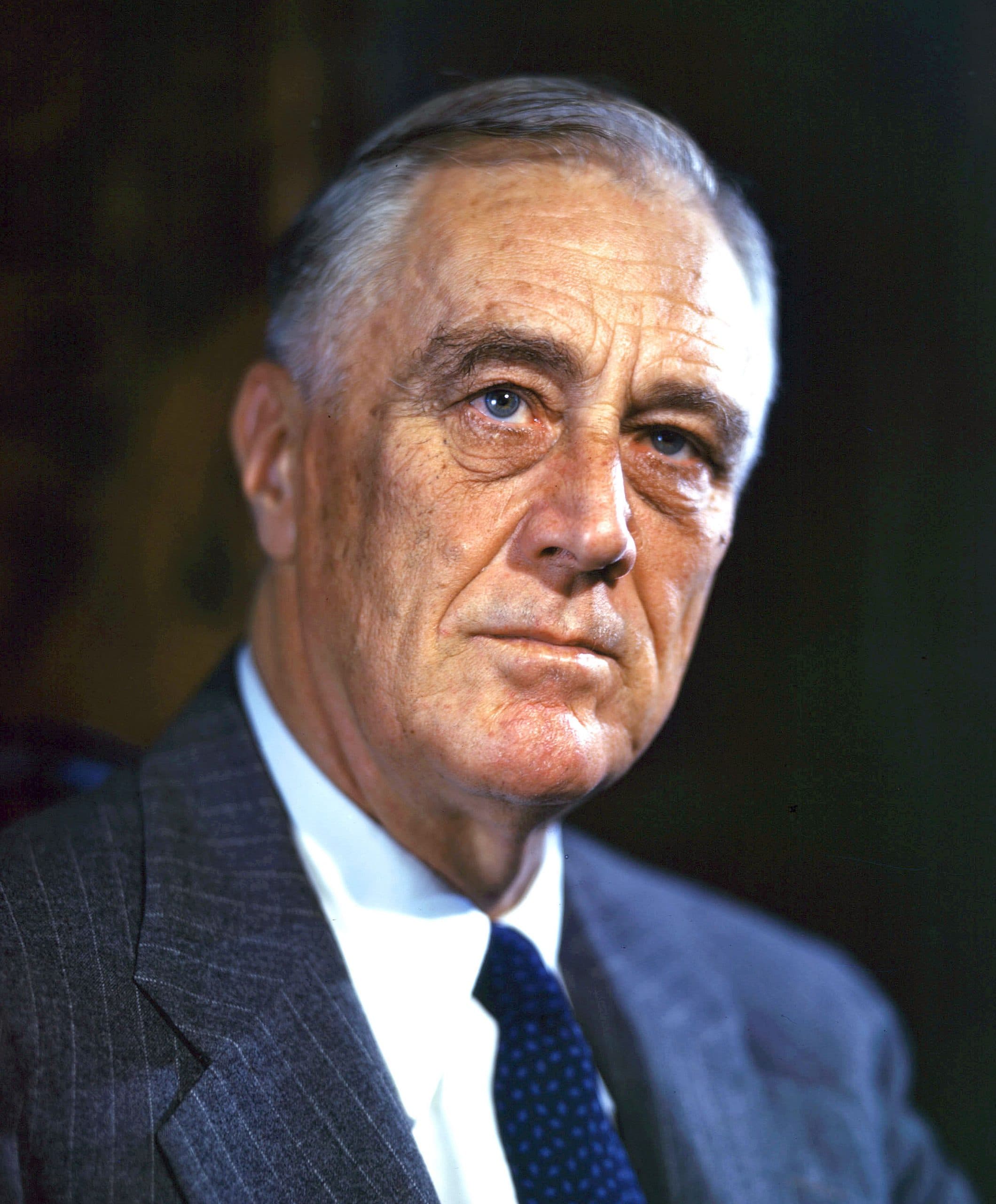 Historical photo of President Franklin D. Roosevelt.