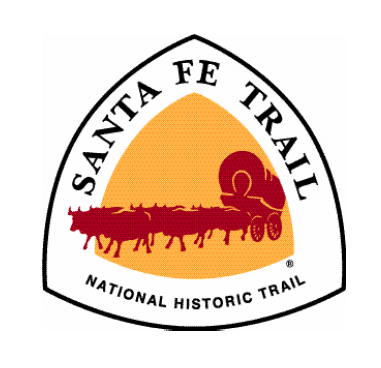 This image has an empty alt attribute; its file name is Santa_Fe_Trail_logo-NPS.png
