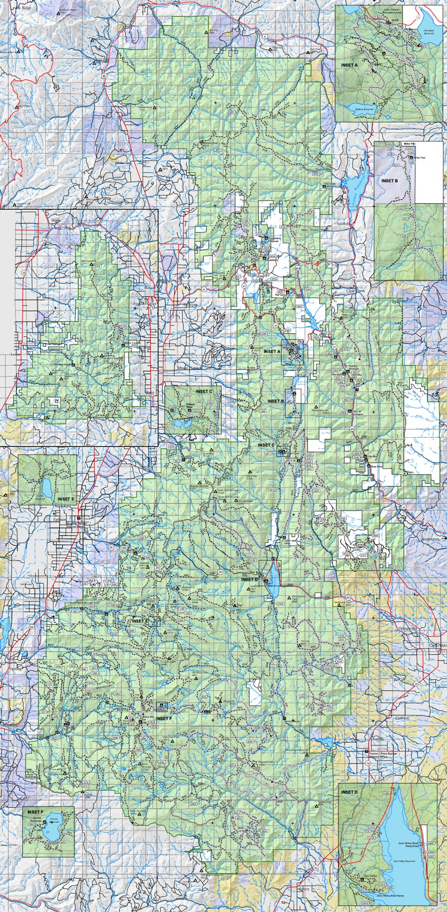 manti-la sal national forest map