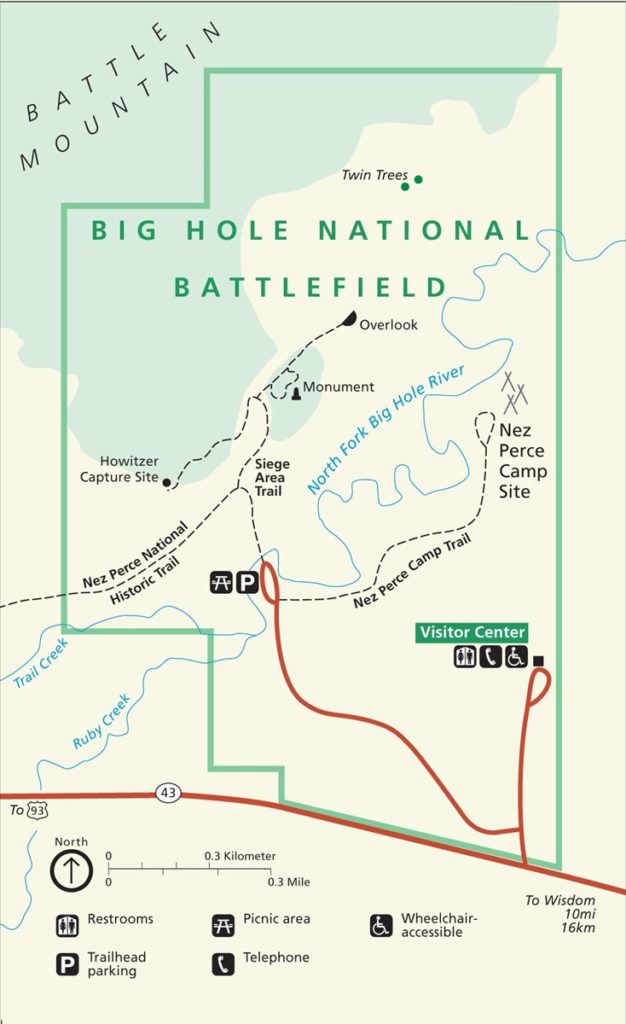 Map of Big Hole National Battlefield | Montana National Parks