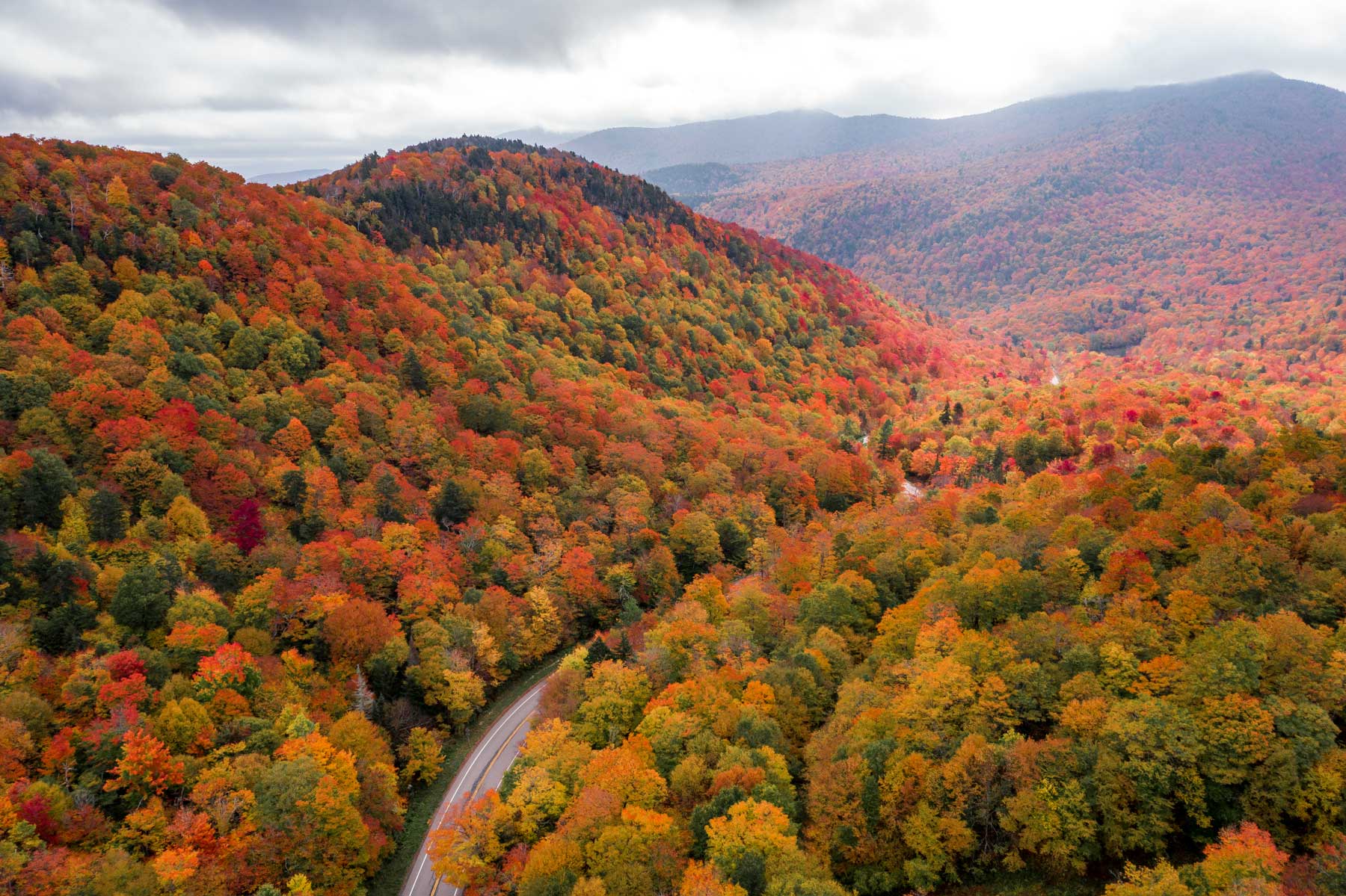 best road trips usa, green mountain national forest vermont fall