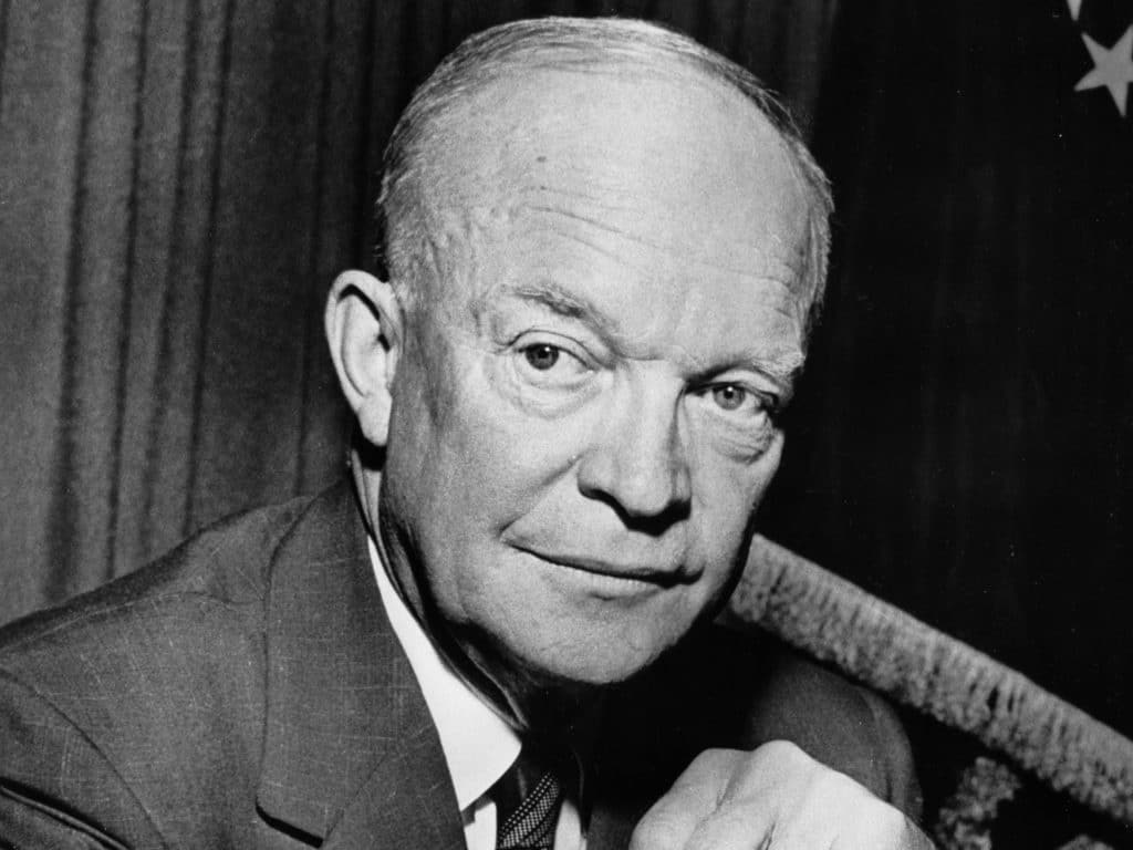 Historic photo of President Dwight D. Eisenhower.