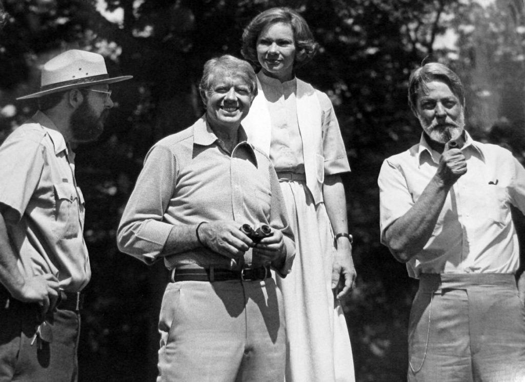 Shelby Foote & Jimmy Carter at Gettysburg