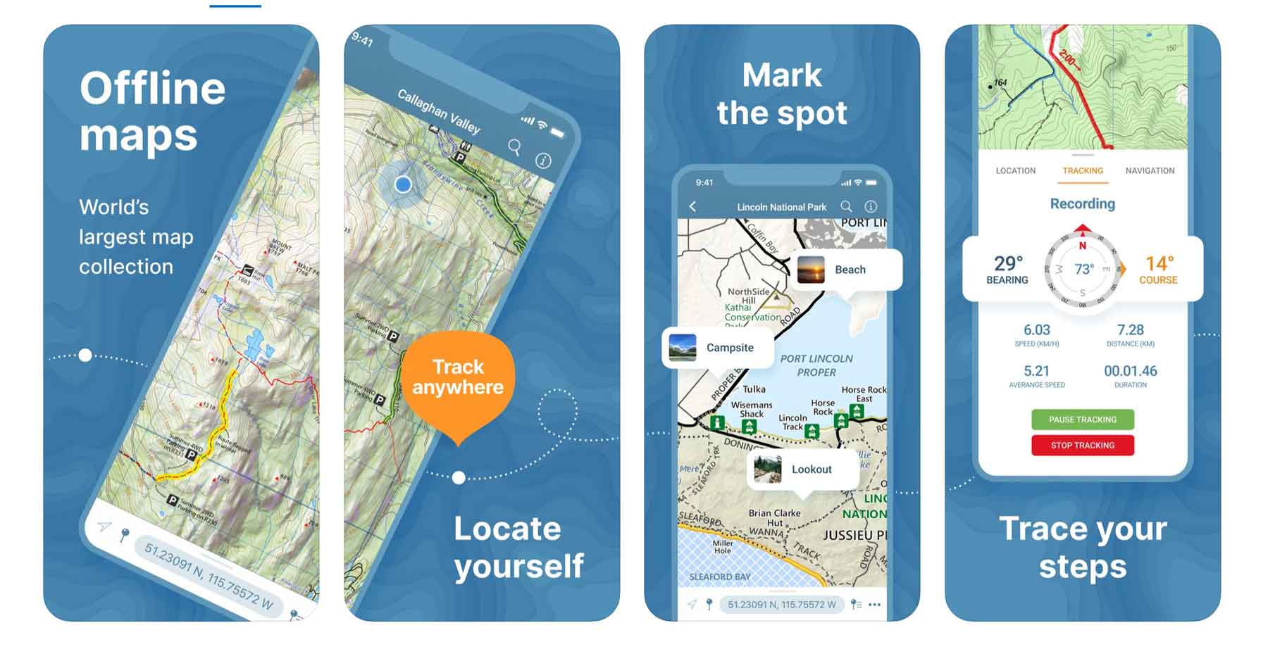avenza maps hiking gps app