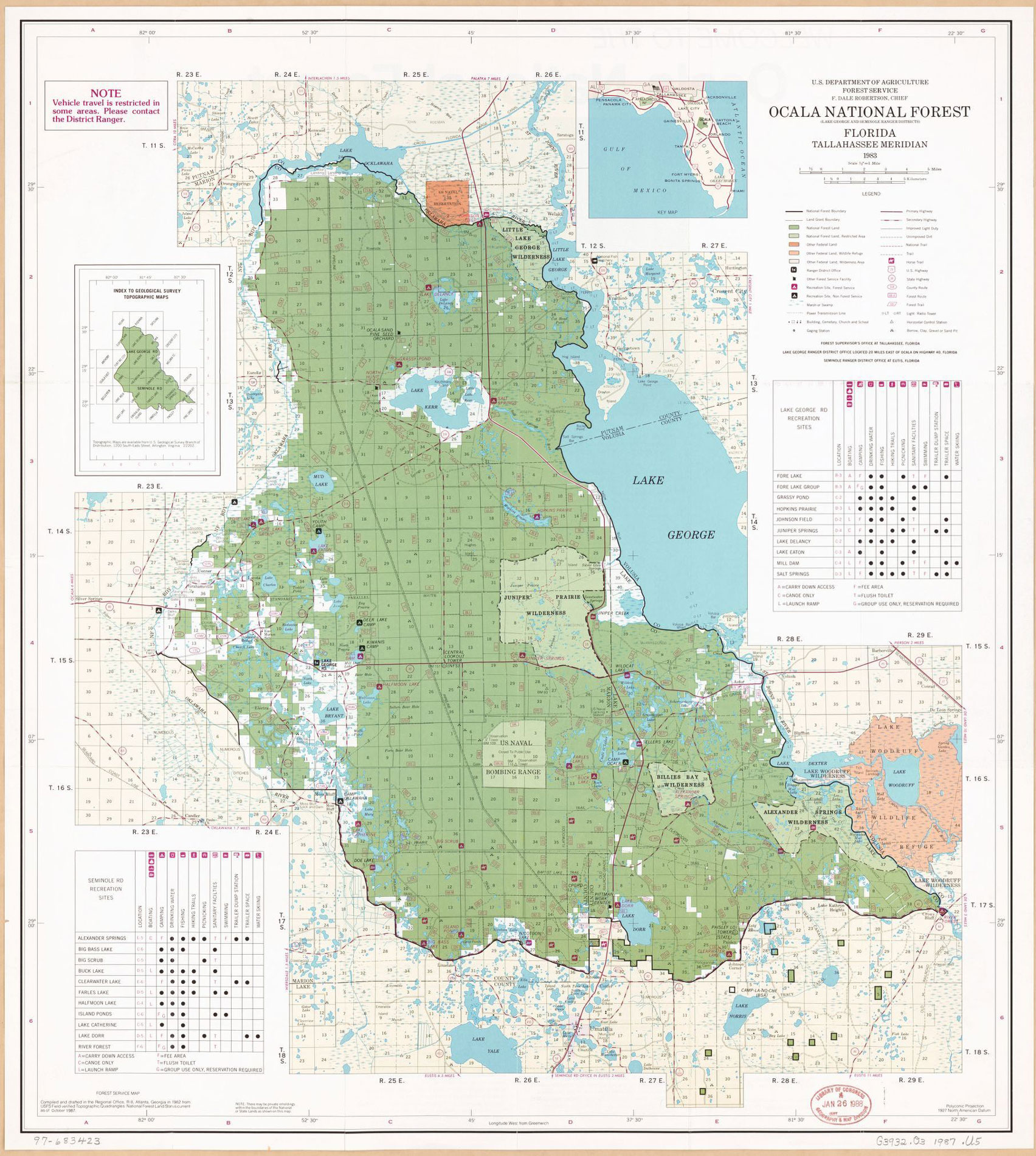 ocala national forest map