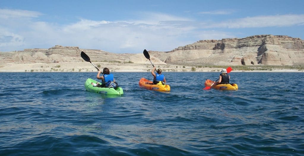 This image has an empty alt attribute; its file name is Glen-Canyon-Kayaking-NPS-1024x526.jpg