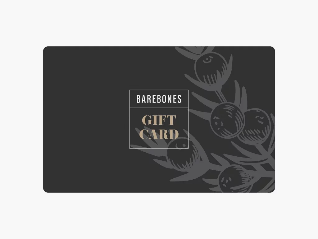 Barebones Gift Card, national park gifts