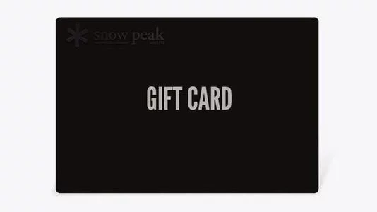 Snow Peak Gift Card, national park gifts