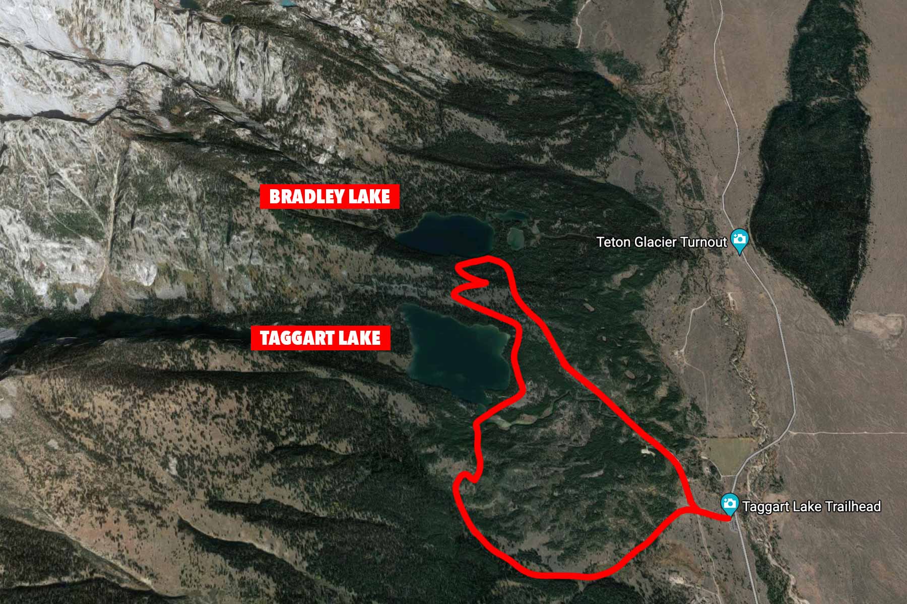 Taggart Bradley Lakes Hike Grand Teton