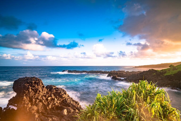 haleakala national park maui, kukui bay sunset
