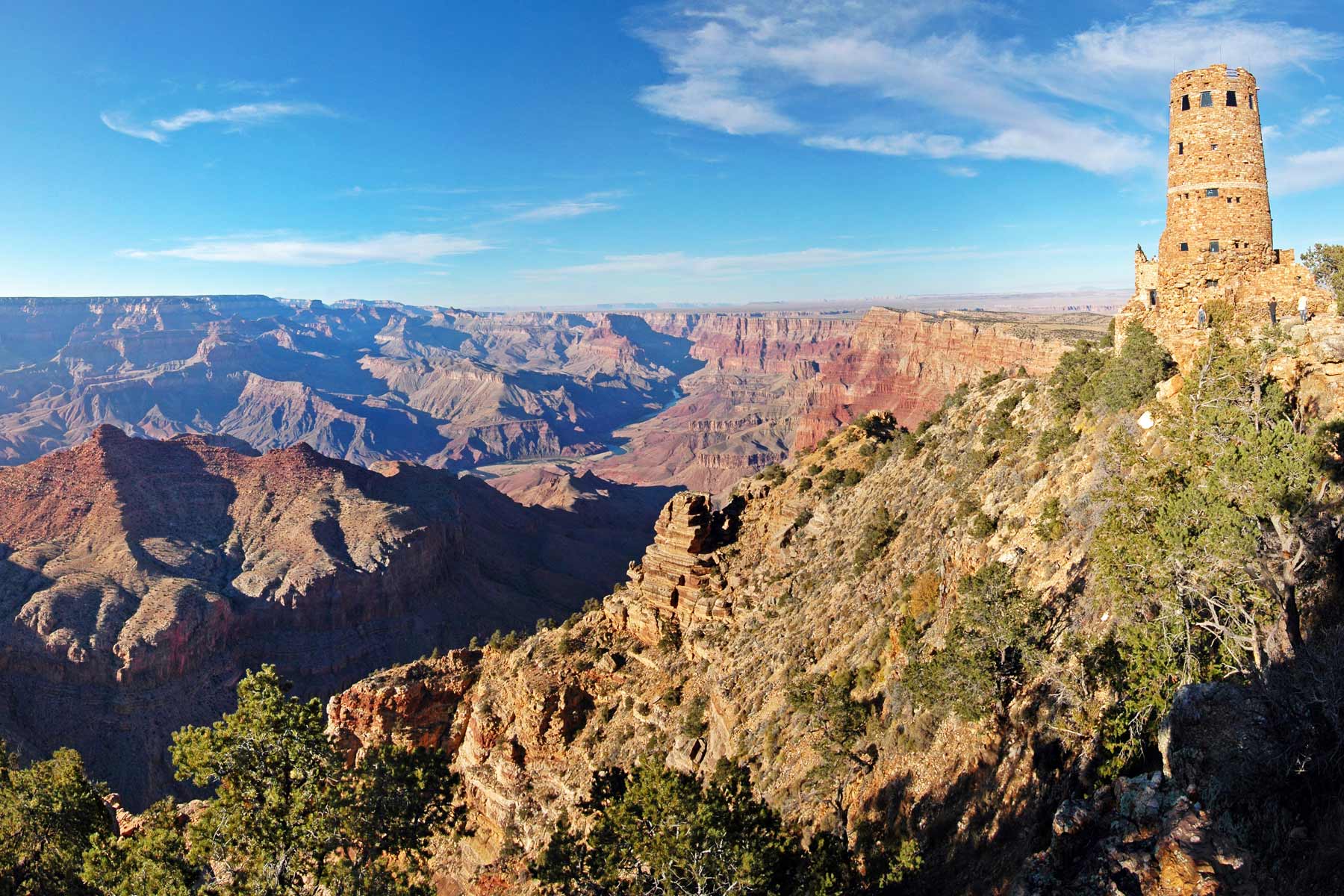desert view watchtower grand canyon national park arizona