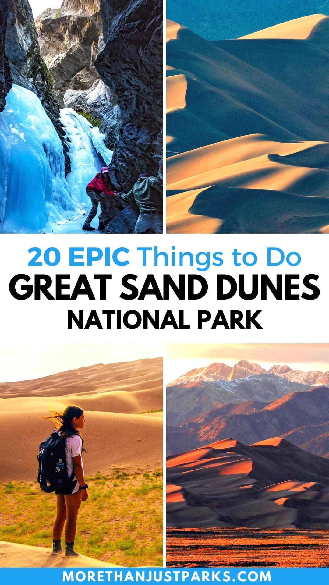 things to do great sand dunes national park colorado