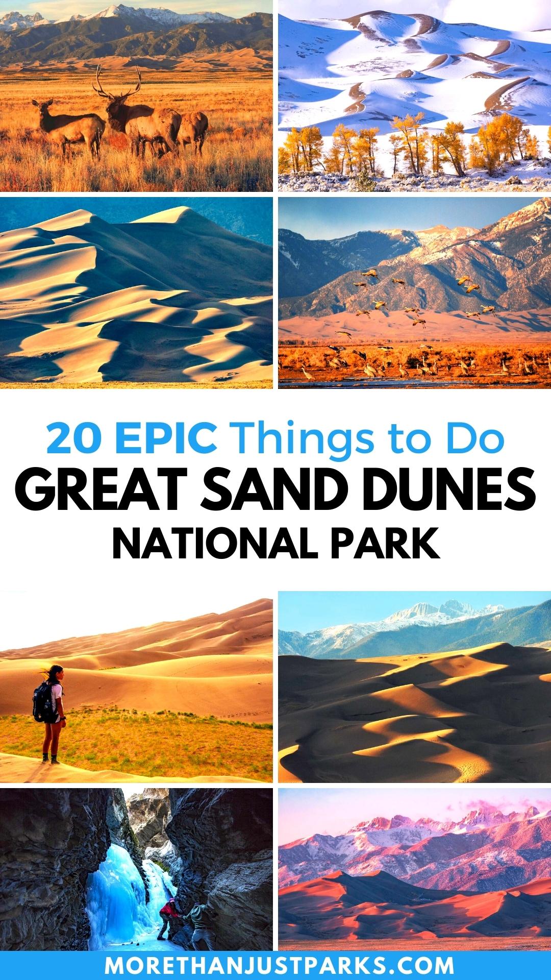 things to do great sand dunes national park colorado