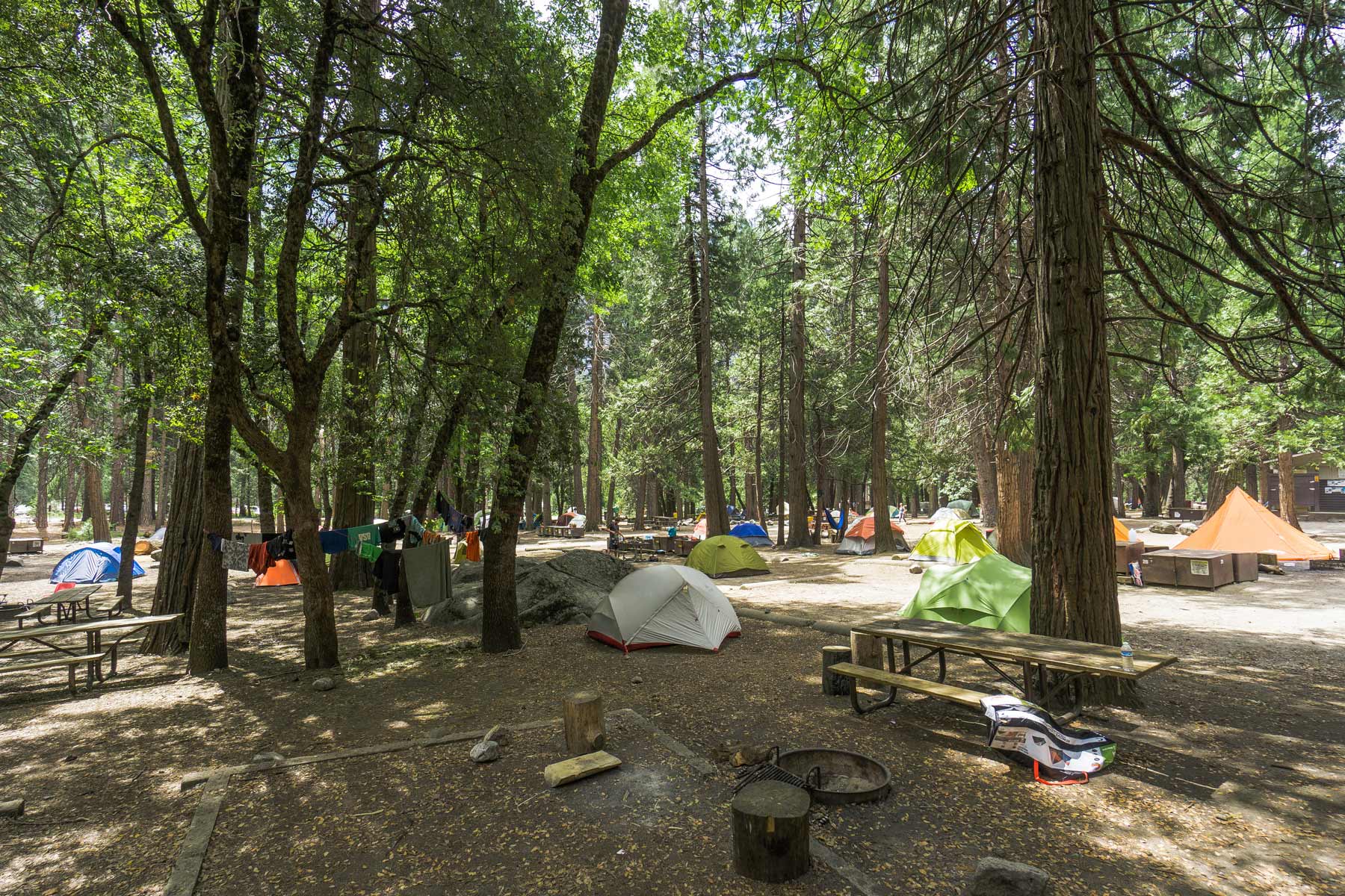 Camp 4 in Yosemite, the legendary climbers campground