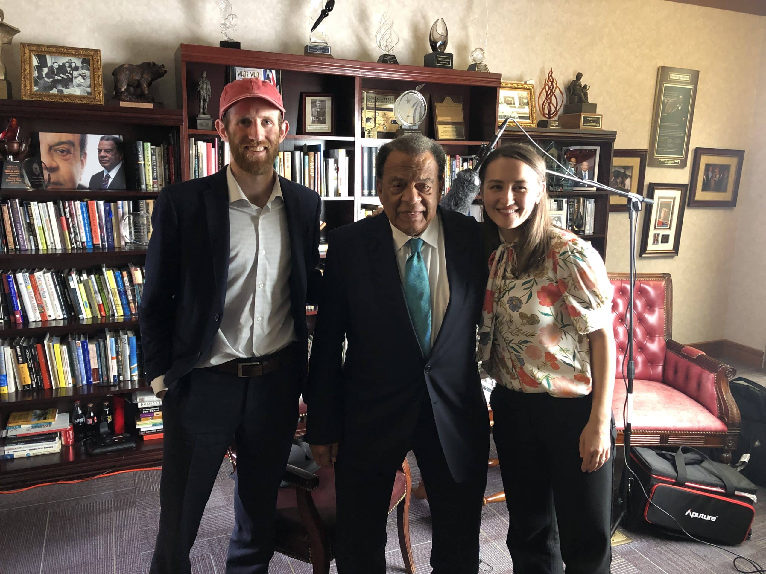 More Than Just Parks Co-Founder Will Pattiz (left) with his wife Antonina Pattiz (right) and Civil Rights Icon Andrew Young (center) | Civil Rights Sites