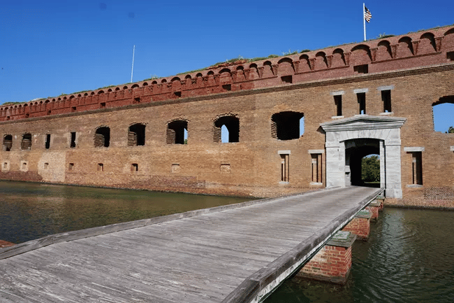 Sally Port entrance into Fort Jefferson on Garden Key | Dry Tortugas National Park Facts 