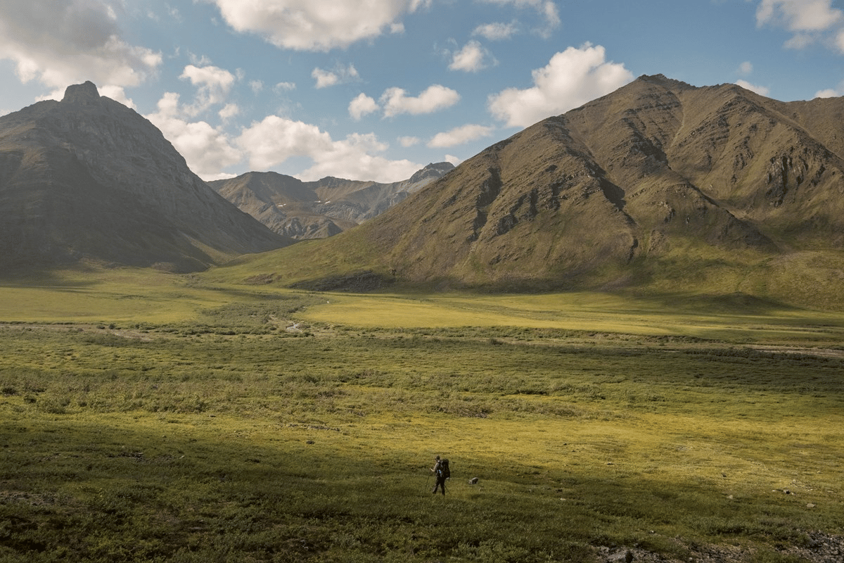 Common backpacking conditions and scenery in Gates of the Arctic 