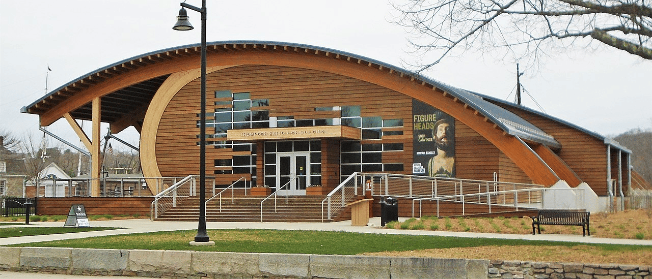 The Thompson Exhibition Building of the Mystic Seaport Museum