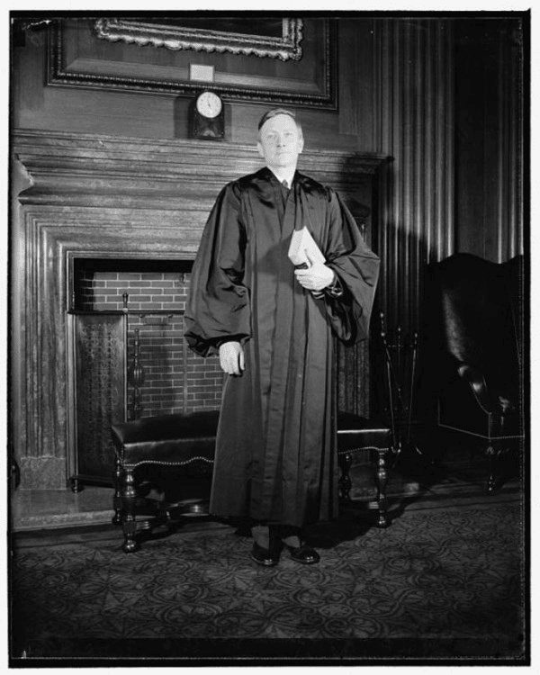 Justice William O. Douglas on the day he was sworn in to the U.S. Supreme Court, 1939