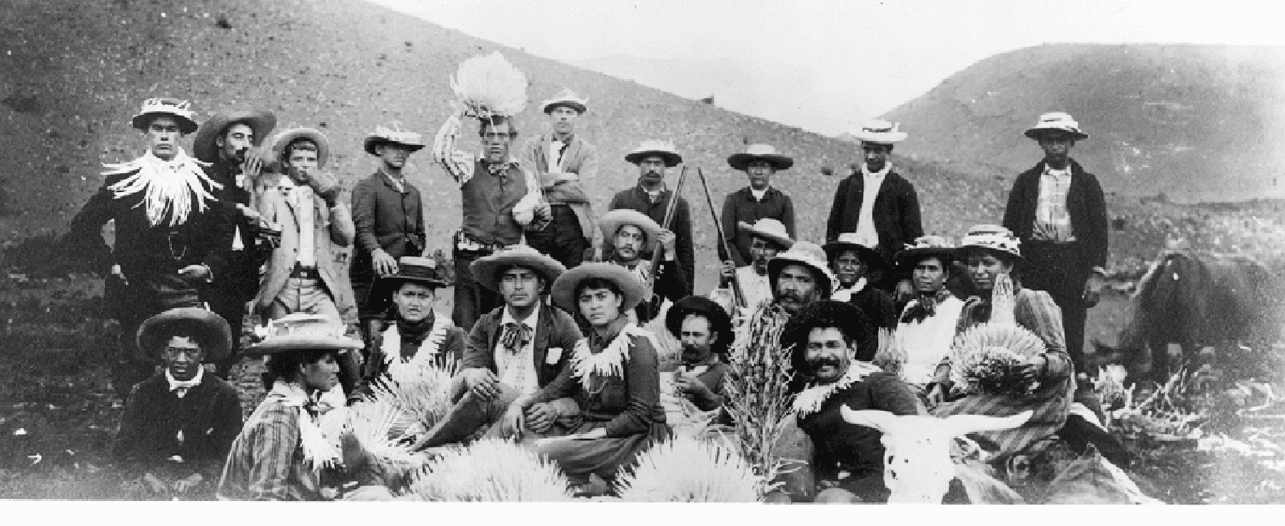 Wedding party in Haleakala Crater, circa 1890