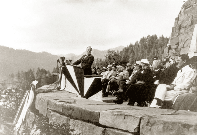 Franklin Roosevelt at Great Smoky Mountains National Park