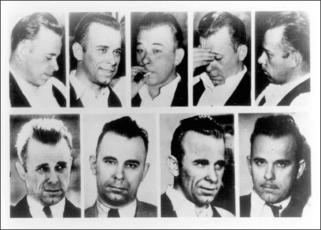 The different faces of Public Enemy #1 - John Dillinger 