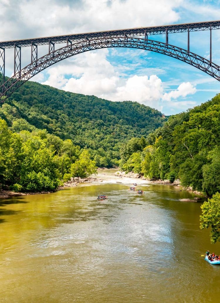 things to do new river gorge national park, west virginia, new river gorge bridge, new river rafting