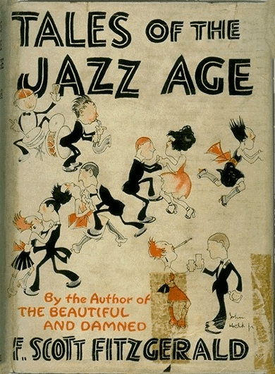 Cover of a 1922 edition of F. Scott Fitzgerald's book Tales of the Jazz Age, painted by John Held, Jr.