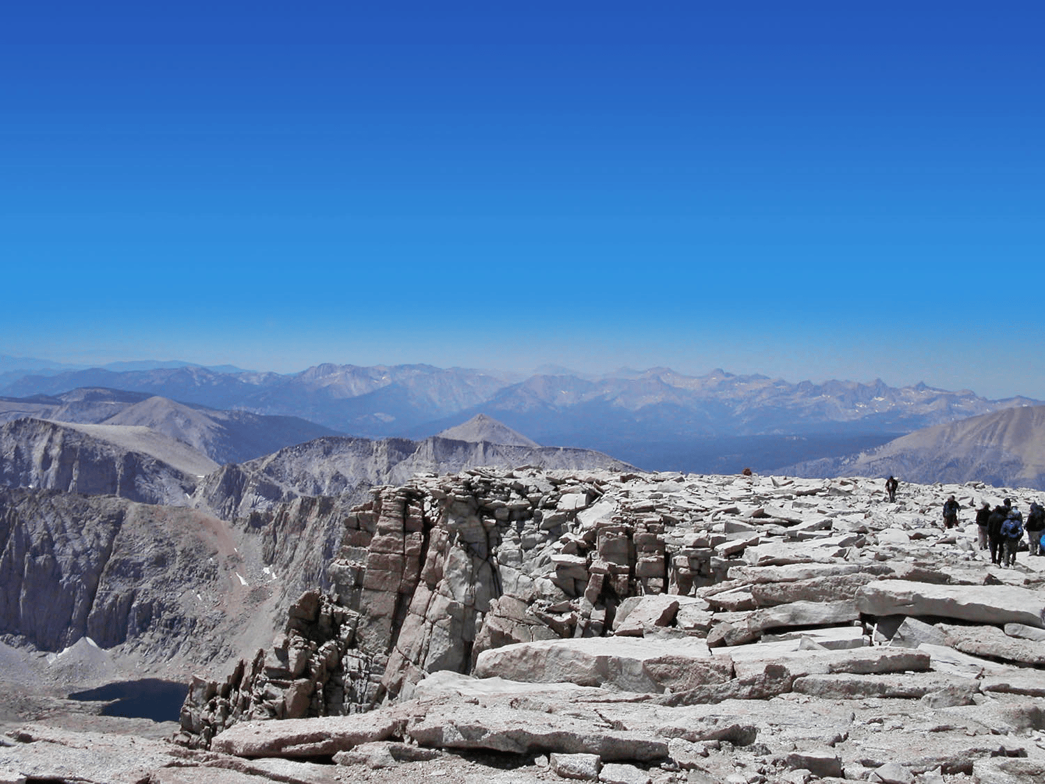 The top of Mount Whitney