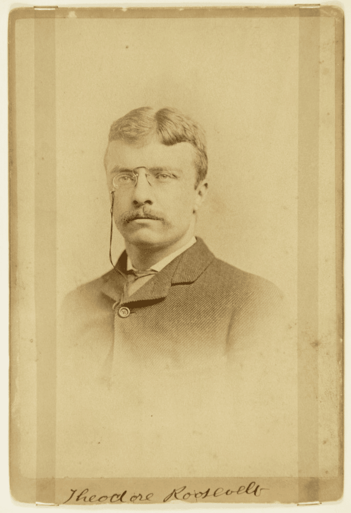 A photograph of Theodore Roosevelt around the time when he was a rancher in Dakota Territory
