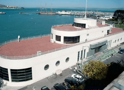 The Maritime Museum is in the Aquatic Park Bathhouse building