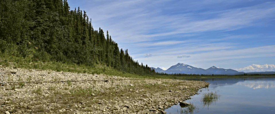The beach at Onion Portage during the calm season | Kobuk Valley National Park Facts