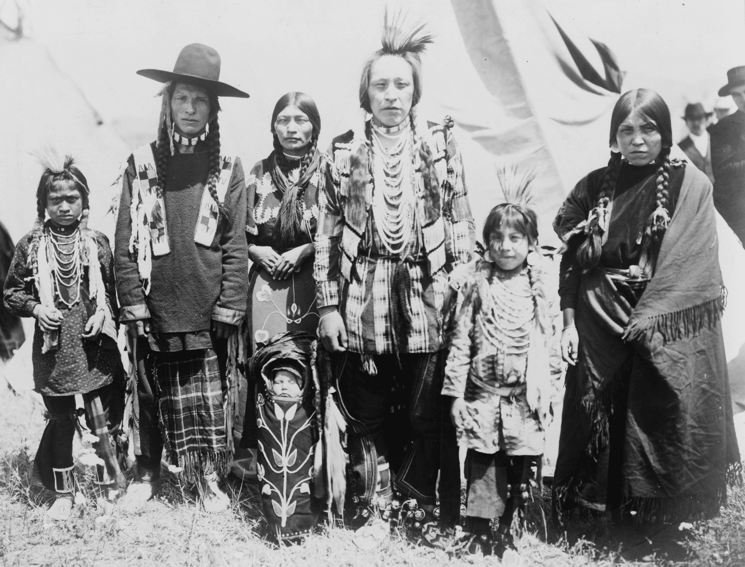 Kootenai Family in 1907 | Glacier National Park Facts