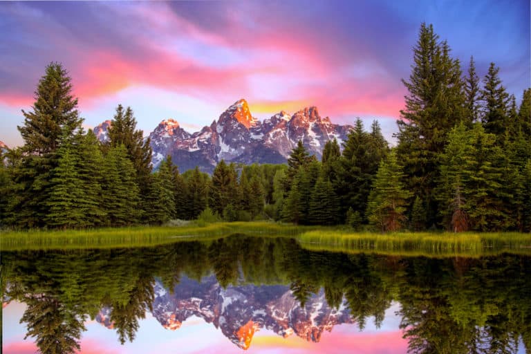 Schwabacher Landing, best national parks to visit in July