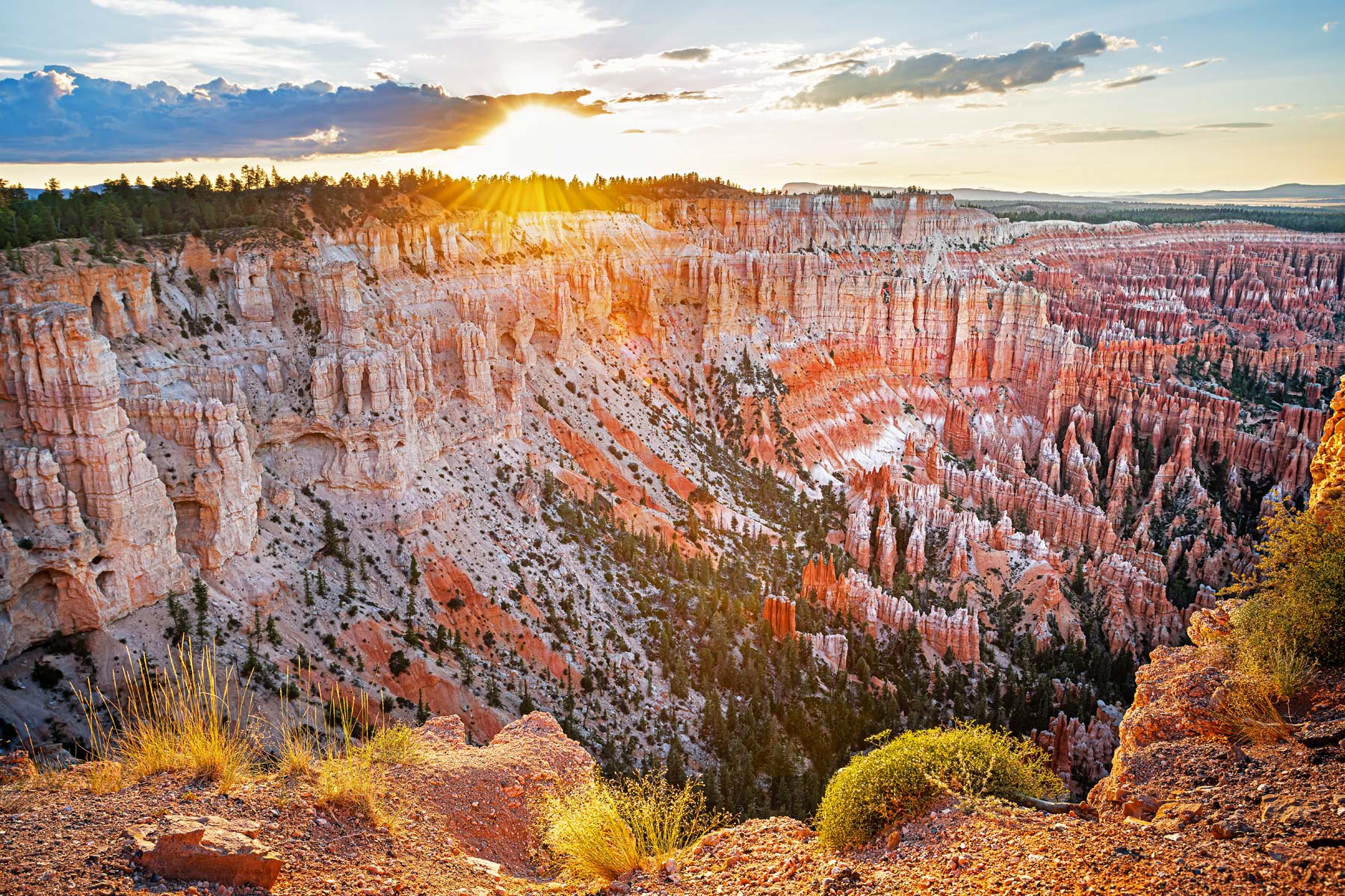 Bryce Point sunset, bryce canyon national park utah